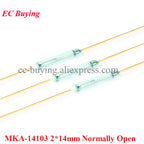 20Pcs/5pcs Reed Switch Magnetic Induction Switch Normally Open Normally Closed NO NC Conversion Sensor Induction 4*28MM 1.8*10