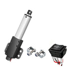 Mini Electric Linear Actuator 6V 12V 24V 150N-20N Push Rod with Rocker Switch & Bracket for Robot Cabinet Shutter Cosplay