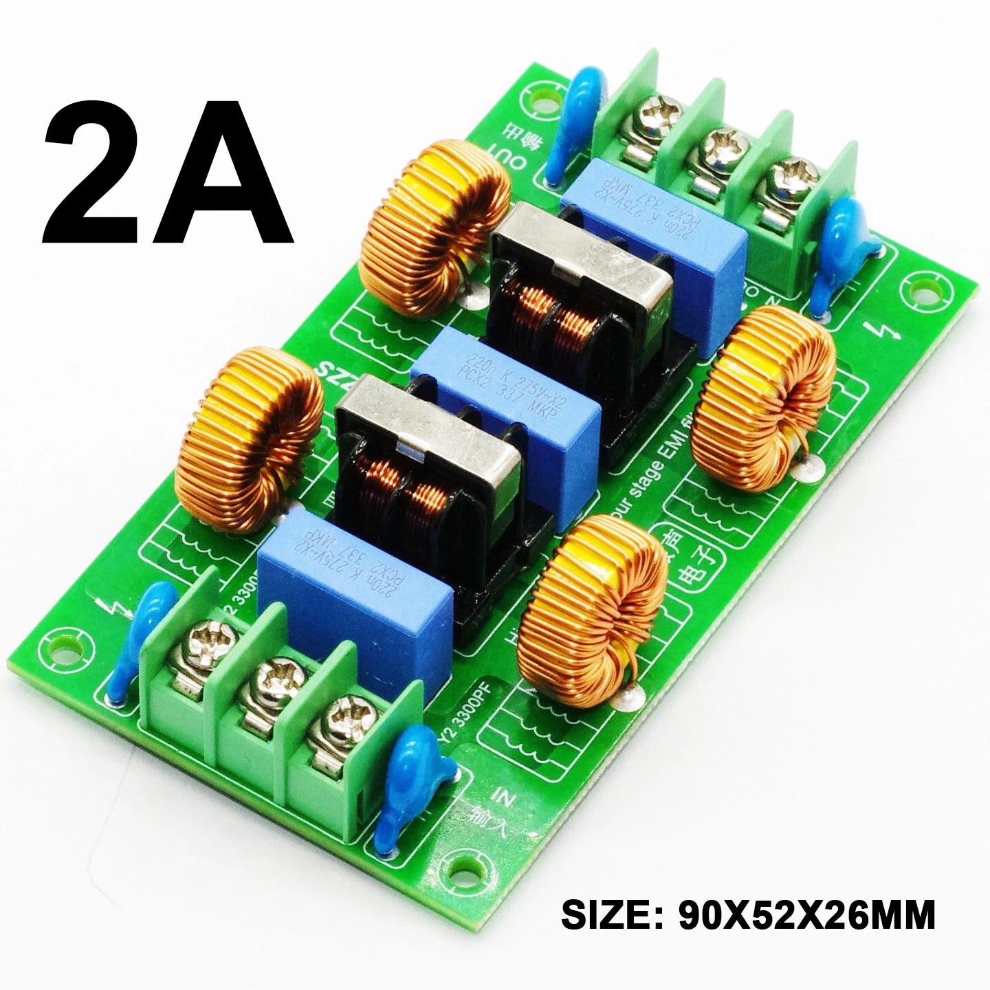 110V 220V 4-Stage AC Power EMI Filter 2A 4A 10A 15A Common/Differential Mode Noise Suppressor Purifier Audio Amp DAC Amplifer