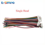 10PCS MX1.25 mm Single/DoubleHead Wire Cable Connector 2/3/4/5/6/7/8/9/10/12Pitch Plug 10/20/30CM Length 28AWG WireConnector