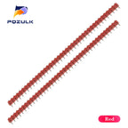 10PCS 1X40 Pin Red Blue Double Row MALE 2.54MM PITCH Pin Header connector Strip 1*40P 40Pin FOR PCB BOARD ARDUINO