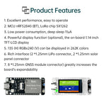 Mesh Node T114 MCU nRF52840 (Bluetooth) LoRa chip SX1262, supports LoRa and 5.0 Bluetooth 1.14-inch TFT-LCD Display Screen