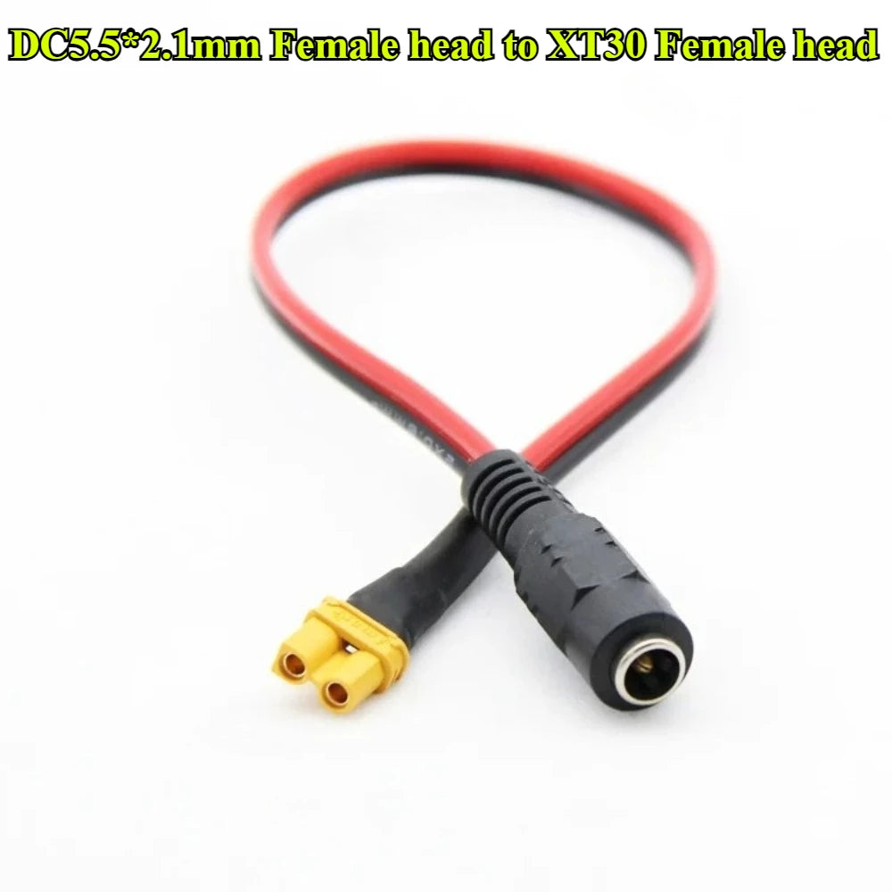 3/5Pcs JST SM XT60 XT30 T Plug Male/Feamle to DC5.5*2.1mm Female Connector Battery Charging Adapter Cable for DC Power Charger