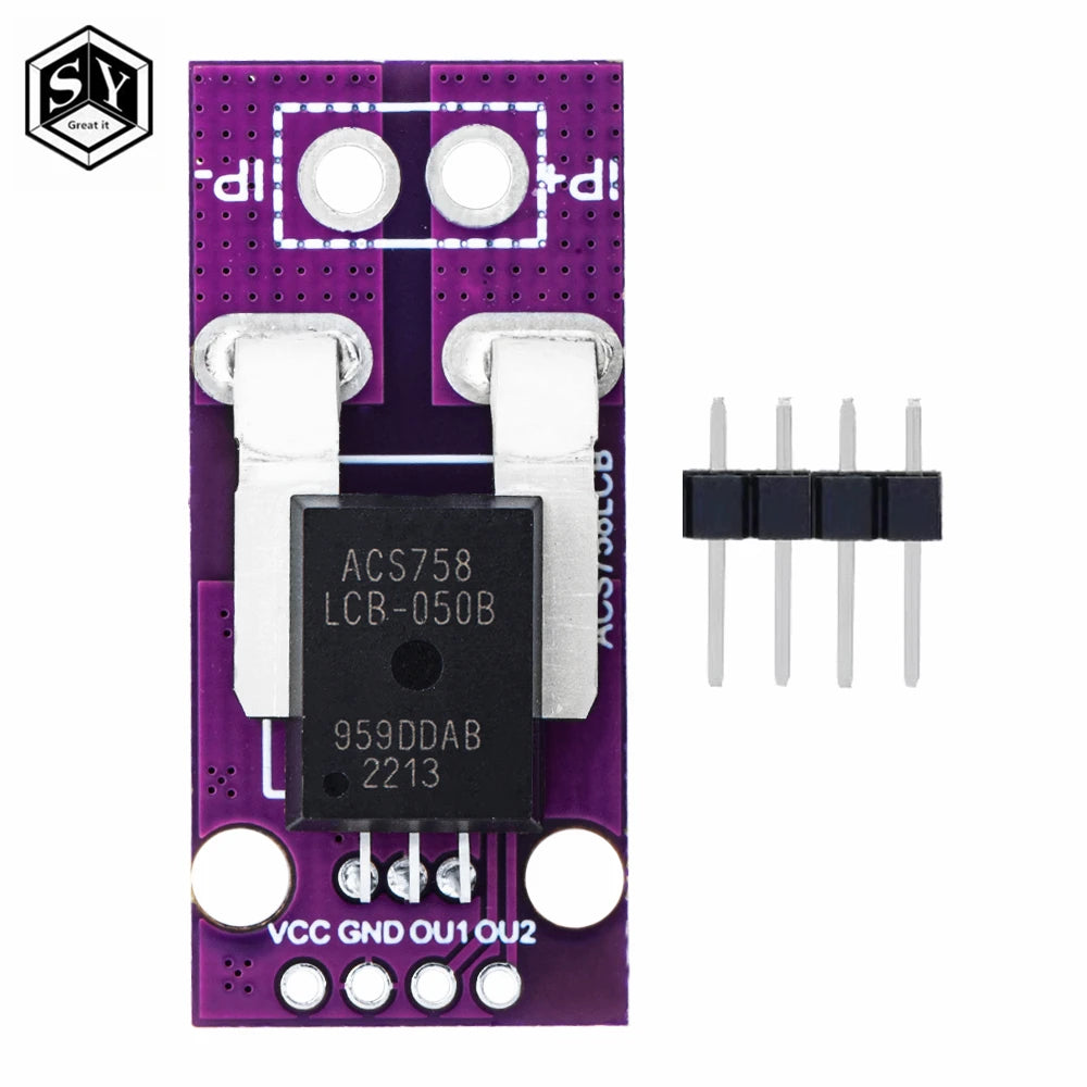 ACS758 ACS758LCB-050B-PFF-T Linear Current Sensor Hall Current Module ACS758LCB-100B-PFF-T