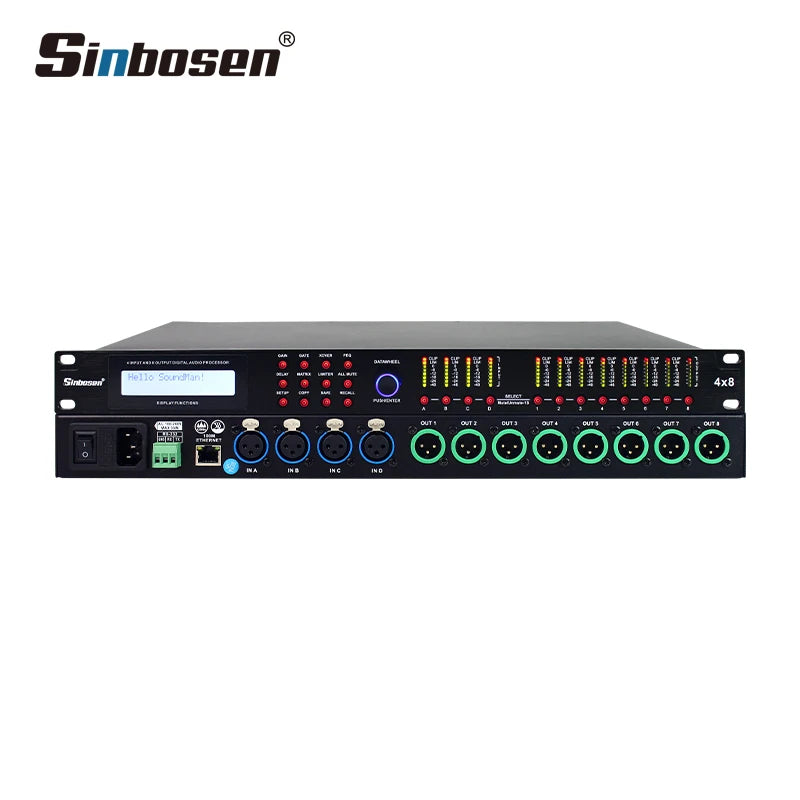 Sinbosen Digital audio processor 4 input 8 output loudspeaker management system AP48