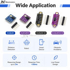 1/3/5/10PCS GY-530 VL53L0X Time-of-Flight ToF Laser Ranging Sensor Module 940nm I2C/IIC 3.3V/5V for Arduino