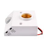 AC110-240V 86 human body infrared sensing lamp holder Infrared sensor E27 spiral LED bulb base motion sensor