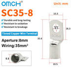 OMCH 5/10/20PCS SC Type Terminals Wire Welding Cable Connector Suit 1.5-50mm2 Cable Crimp Wire Connectors
