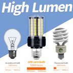 30W LED E27/E26 Corn Light Bulb E14 Chandelier Lamp B22 Ceiling Bulbs AC 85-265V No Flicker For Home Living Room Cold/Warm White