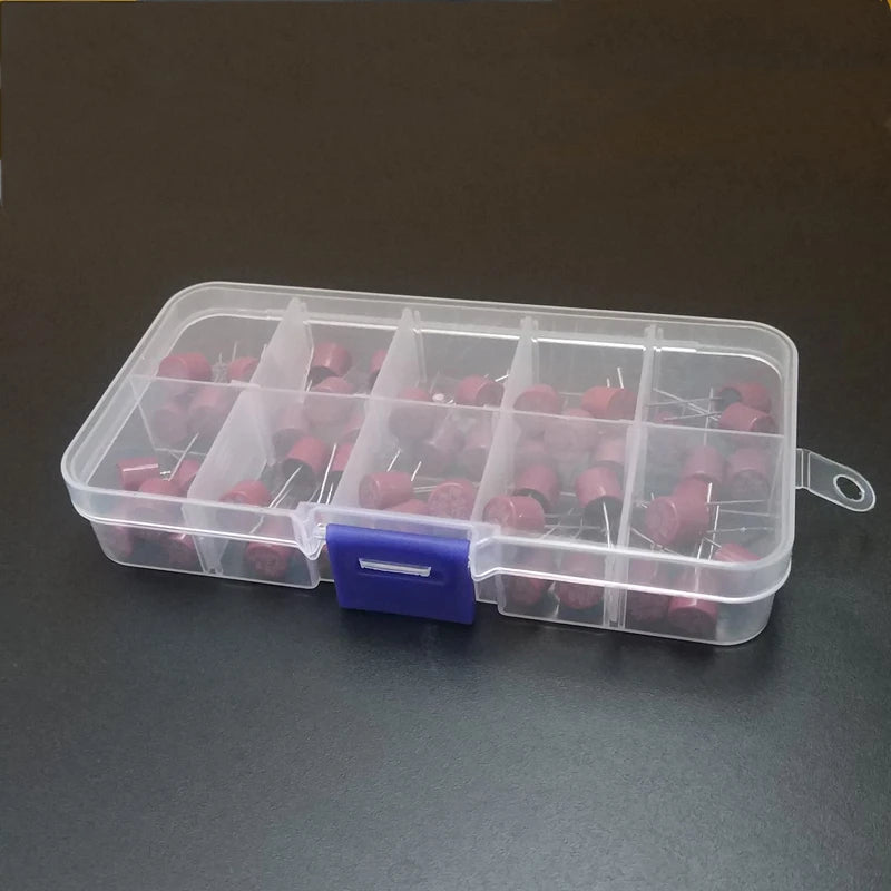 50Pcs/box 382 Circular Plastic Fuses Assortment Kit, 9 Values (0.5A-10A) Cylindrical Electrical Fuse Set for TV PCB Repair