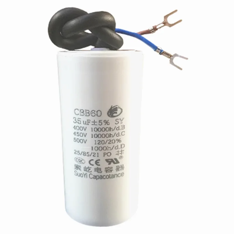 CBB60 450V motor washing machine dehydrator water pump starting capacitance 5UF 10 20UF 25UF 30UF 35UF 40UF 45UF 50UF 55UF 100UF