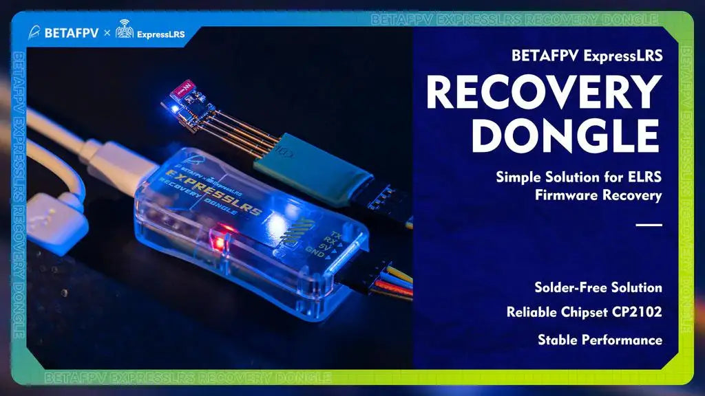 BETAFPV ExpressLRS Recovery Dongle Type-C FTDI USB TTL Module Header Compatible with All Series ELRS Receiver