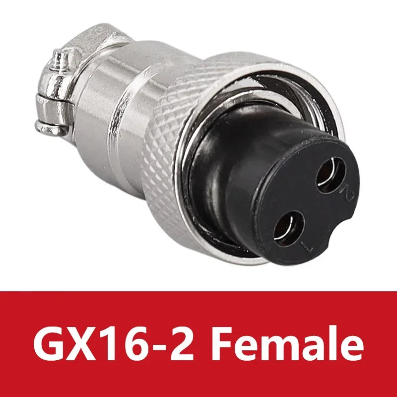 5PCS Docking Connector GX16 Aviation Plug Male Female 16mm 2/3/4/5/6/7/8/9/10 Pin Socket Circular Aviation Connector