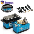 12KG TD-9412MG High Torque Full Metal Digital Servo Carbon Brush Motor 180/270/360 Degree Short Model for 1:10 1:8 RC Car Robot