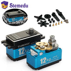 12KG TD-9412MG High Torque Full Metal Digital Servo Carbon Brush Motor 180/270/360 Degree Short Model for 1:10 1:8 RC Car Robot