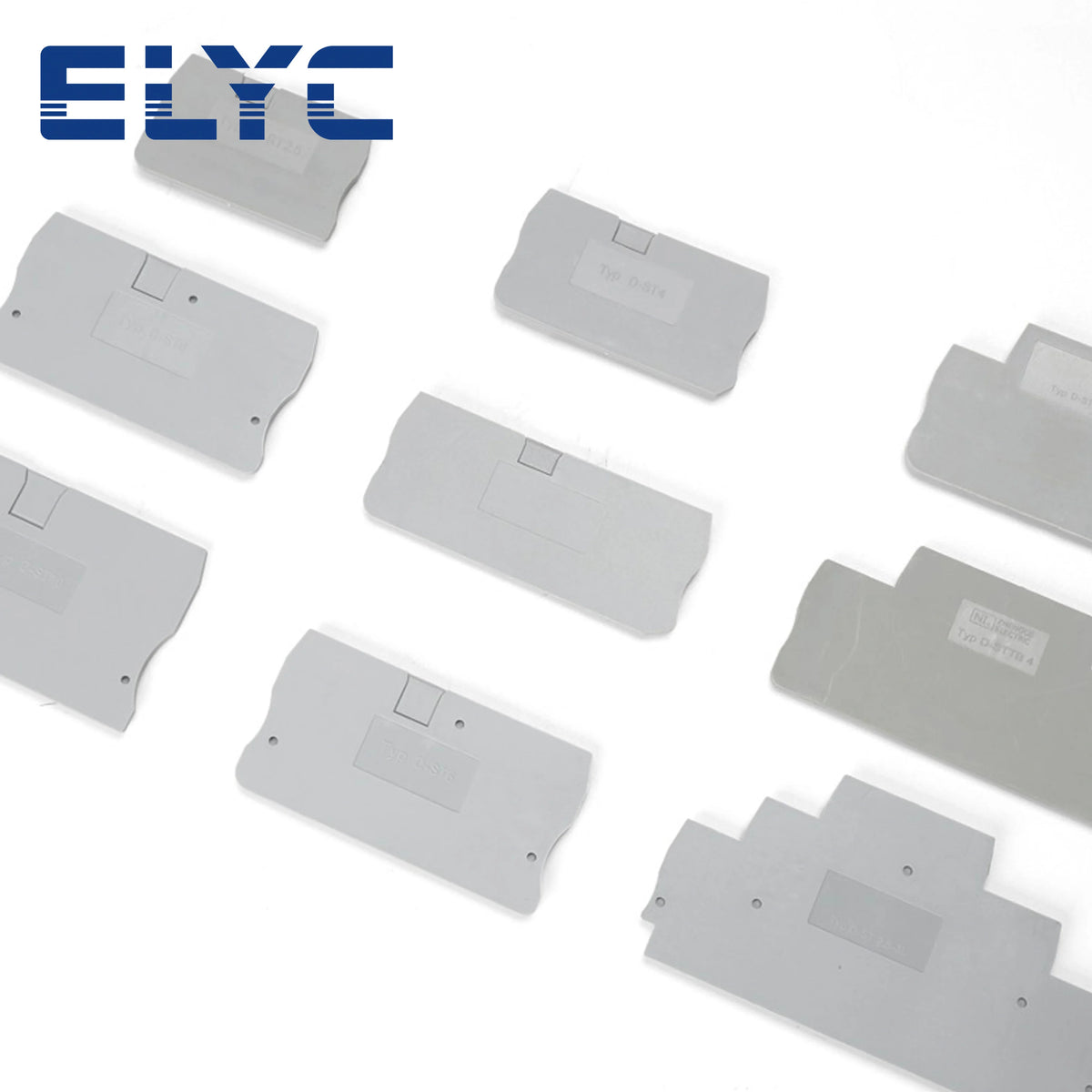 20PCS ST PT Series End Barrier Plate 1.5/2.5/4/6/10 Wire Electrical Connector Din Rail Terminal Block Accessories End Cover