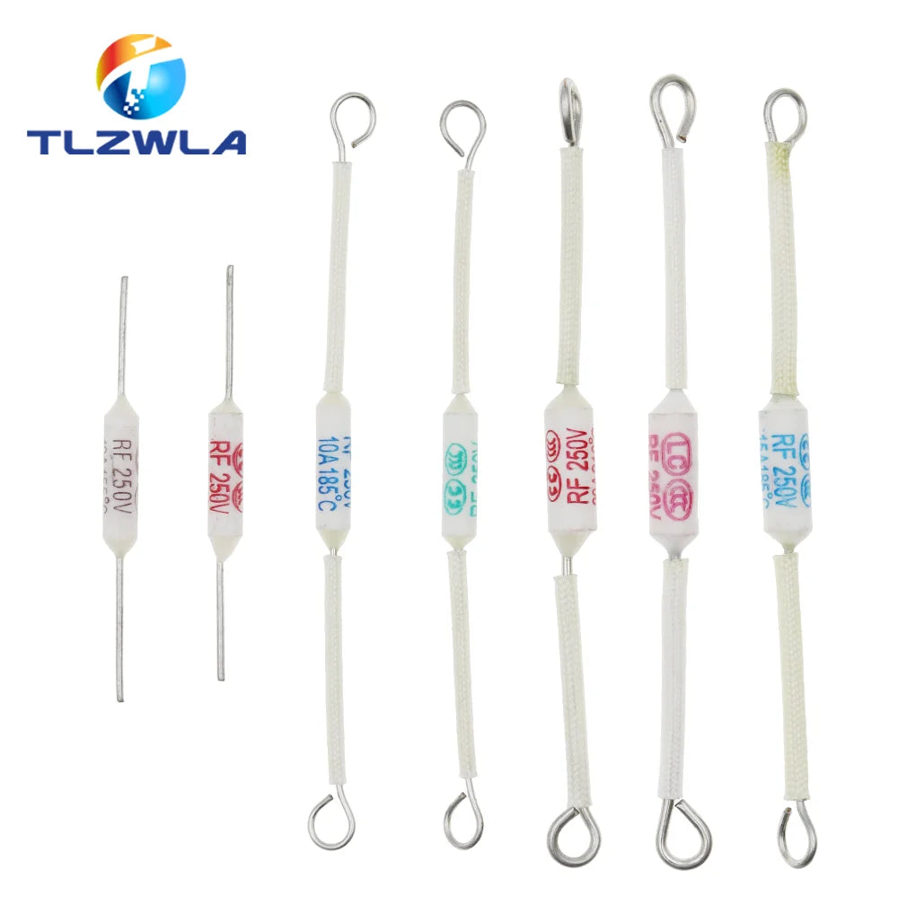 5PCS RF Temperature Switch 10A/130C/155C/165C/185C 15A/20A/185C 20A/216C/240C Rice Cooker Ceramic Thermal Fuse Cutoff