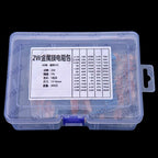 60Values 2W 3W 1/2W 1W 1% Metal film resistors kit dip 0.1R 100R 200R 300R 1K 2K 3K Resistor 0.1R-3K