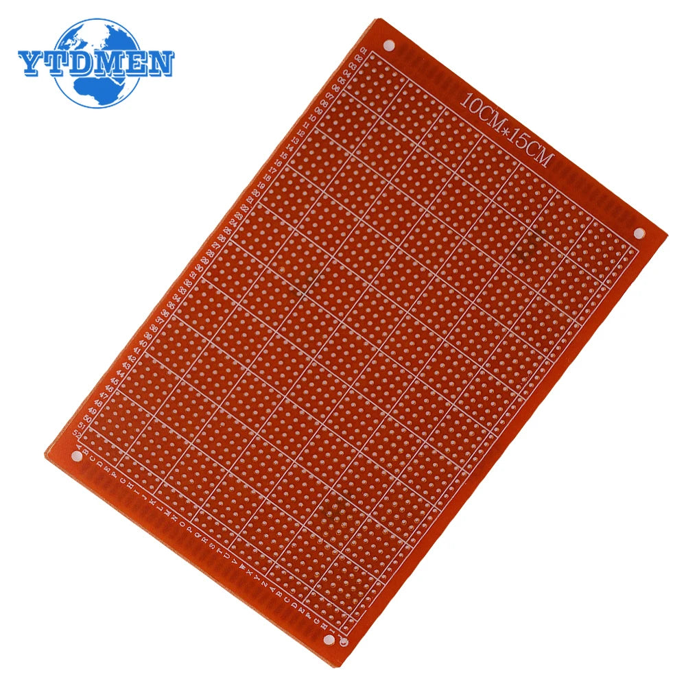 2PCS 10x15 10x22 12x18 13x25 15x18cm PCB Breadboard Protoboard Single-Side Universal Printed Circuit Boards Yellow DIY Soldering