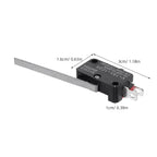 4Pcs Limit Switches Micro Type Long Hinge Lever Pin Plastic Package Waterproof Momentary Push Button for Home Appliances Audio