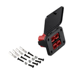 1 Set 50A Twin Dual Flush Mount Bracket For Anderson Plug Connector Flush Mounts Brackets Panel Cover For Caravan Yacht Panels