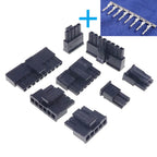 10 100 Sets Micro-Fit 3.0 MM Connector Single Row Male Housing Plug 1x2  2 Pin 3 4 5 6 7 8 9 10 Pin /Matching Female Terminal