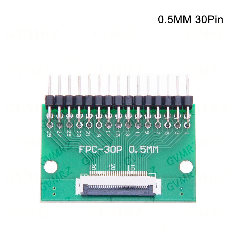 0.5mm 1.0mm pitch 20P 24P Connector SMT Adapter to 2.54mm hole FPC FFC Cable Welded board With Pin / Empty Board 6P 8P 10P 12P