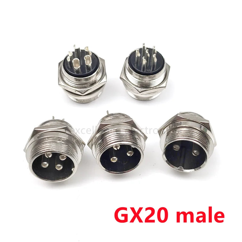 GX16 GX12 GX20 2P/3/4/5/6/7/8 Pin Female Male Air Aviation Connector Power Cable Electrical Plug Socket
