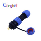 SP11 Series Waterproof Aviation Plug Connector IP68 Cable Joint SP1110P2 SP1112S2  Durable Electrical Connector for Outdoor Use