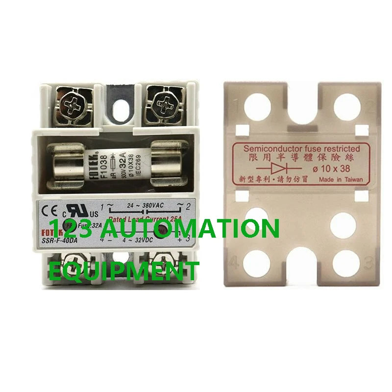 Authentic New FOTEK SSR-F-10DA 25DA 40DA 10DA-H 25DA-H 40DA-H  SCR-F-25LA 40LA 25LA-H 40LA-H Safe Type Small Solid State Relay