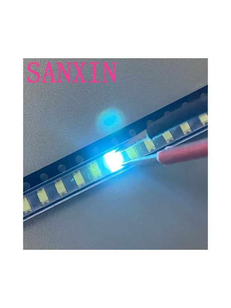 MX 100pcs 5050 1206 2835 3528 0402 0603 0805 3014 4014  Ice Blue SMD LED Diode High Brightness Lighting Bead for DIY Projects