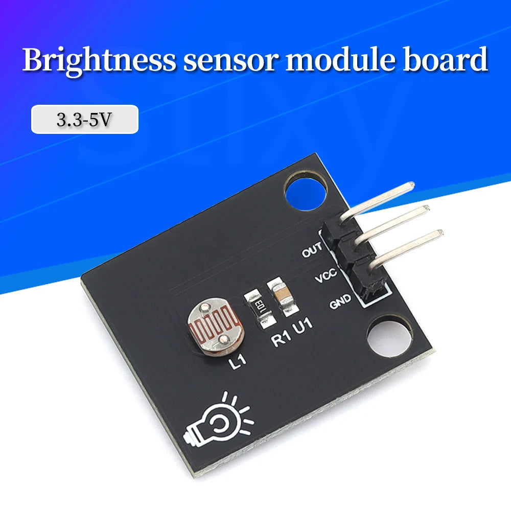 Stlxy Brightness Sensor Module Electronic Building Block Photoresistor Light Light Brightness Sensor Sensing Board For Arduino