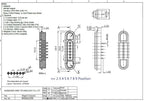 3A Magnetic Spring Loaded Pogo Pin Connector 24VDC LED Snap-on JST SM JR Servo Extended Cable 5/6/7/8/9 Pin Male Female Blind