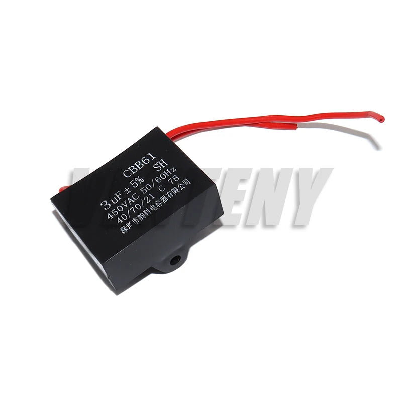 CBB61 Capacitor 450V Fan Starting Capacitor 450V Fan Capacitors 5UF/6UF/10UF/1UF/1.2UF/1.5UF/2UF/2.5UF/3UF/4UF