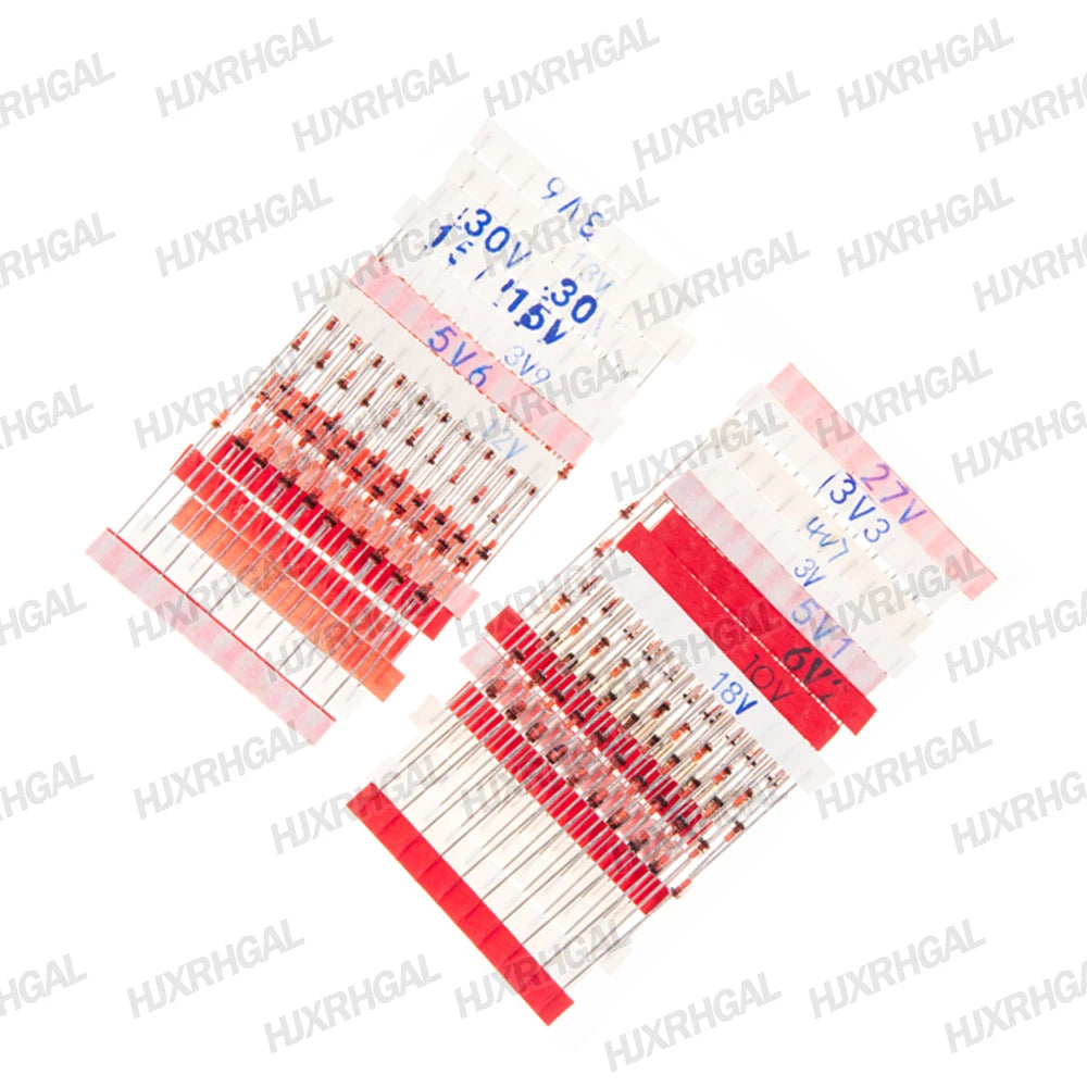 150pcs 1W Zener diode kit DO-41 15values*10pcs 3V-30V component diy kit Steady pressure tube KIT