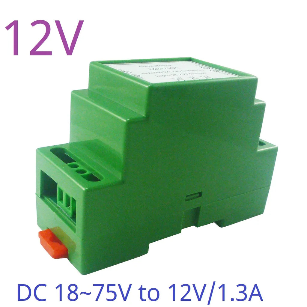 15W DC 24V 36V 48V to 12V 5V 3.3V DIN Rail Isolated Power Supply Module DC-DC Buck Converter for PLC RS485 IO Relay LED
