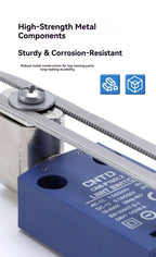 CNTD Micro Limit Switch C6N Series C6N‑101 C6N‑102 C6N‑111 C6N‑121 1NO1NC 10A 250V IP67 Waterproof For Automated Machinery