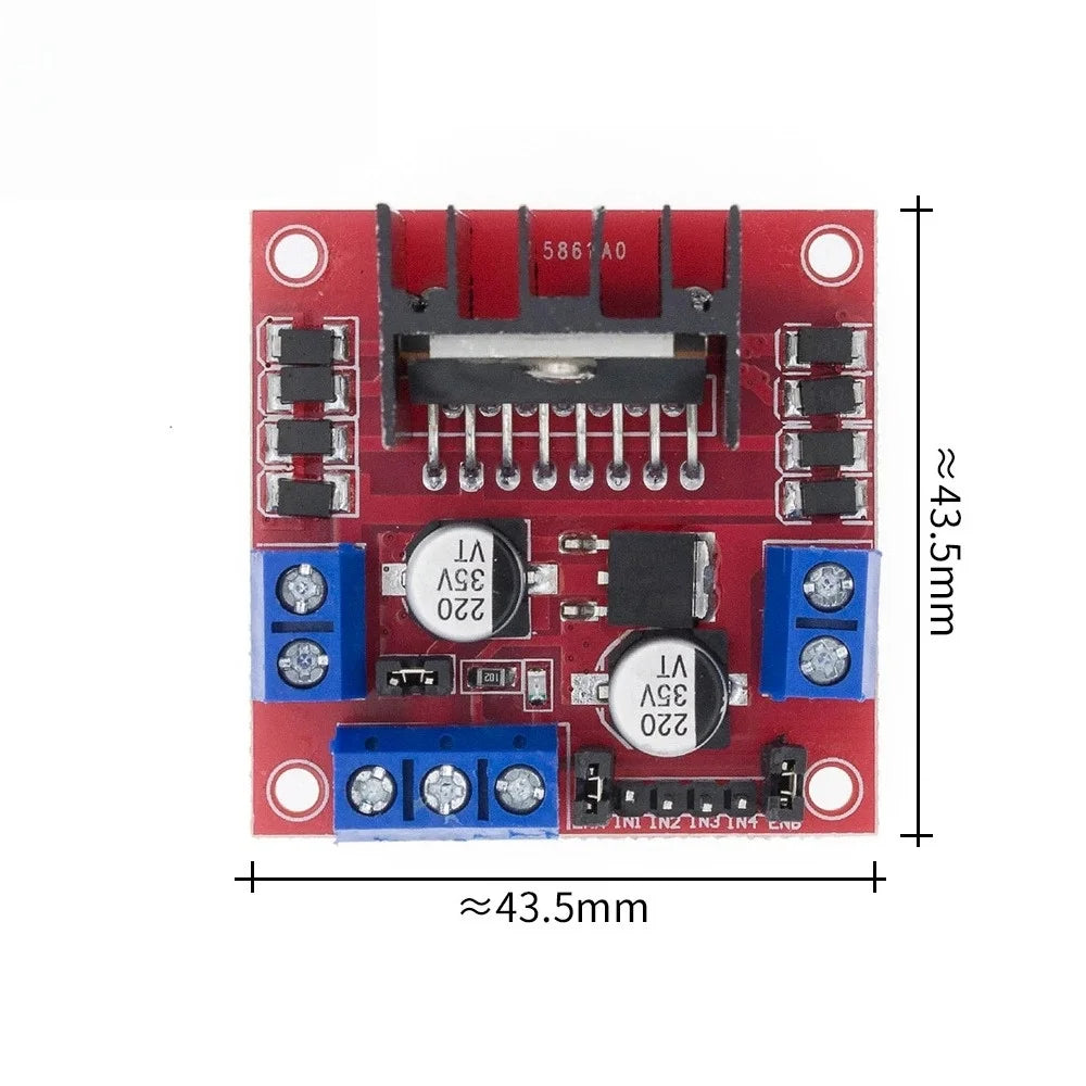 1/5/10PCS L298N Driver Board Module L298N Stepper Motor Smart Car Robot Breadboard  High Power L298 DC Motor Driver For Arduino
