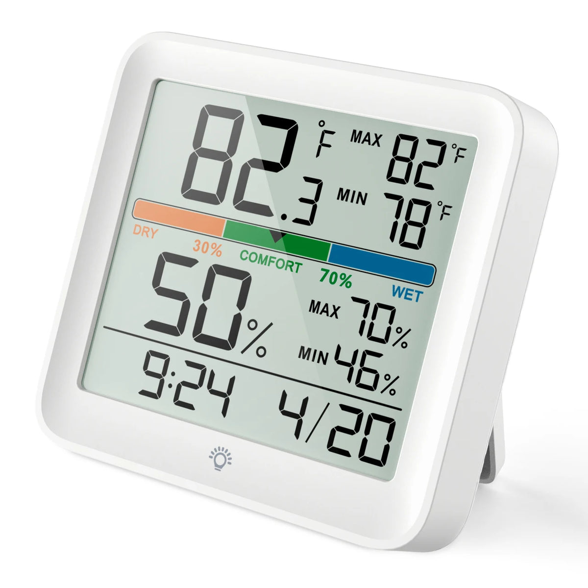 LCD Thermometer Hygrometer Sensor Gauge Indoor Room Digital Temperature Humidity Meter Weather Station For Home
