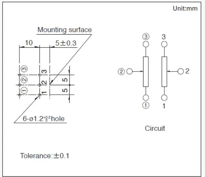 Double Volume Potentiometer ALPS RK27 10KA 20KA 50KA 100KA 250KAx2 Dual Unit 6Pins Round Handle Rotary Switch