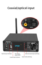 HiFi Bluetooth 5.3 Audio Receiver DAC Preamp with ESS9018K2M, 32bit/192kHz, Optical Coaxial Input, RCA/3.5mm Output