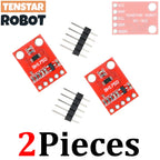 TENSTAR 2pcs GY-302 BH1750 Red Board Light Intensity Illumination Module Sensor BH1750FVI 3V-5V