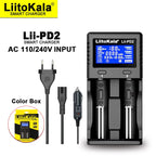 Liitokala Lii-PD4 Lii-PD2 18650 Battery Charger for 1.2V 3.7V NiMH 26650 21700 18350 18500 14500 AA AAA LiFePO4 Batteries