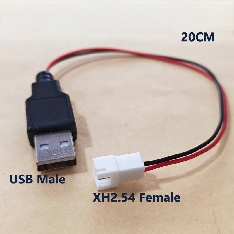 USB Adapter Cable Kit With PH2.0/XH2.54 Connectors For Power Signal Cables Of DIY Electronic Products 3D Printers RC Toys Etc