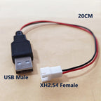 USB Adapter Cable Kit With PH2.0/XH2.54 Connectors For Power Signal Cables Of DIY Electronic Products 3D Printers RC Toys Etc