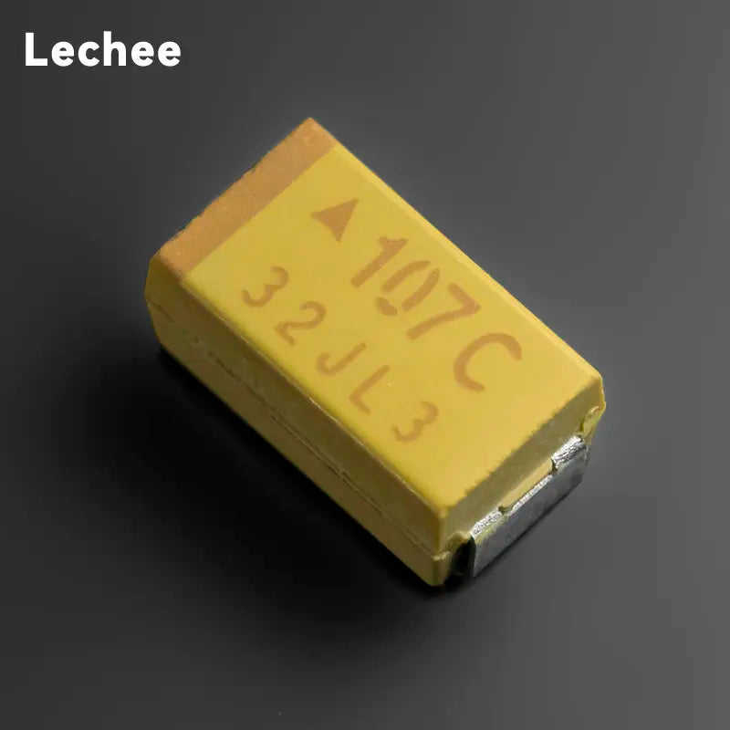 5pcs/lot 10V 16V 100uF 6032 Type C Chip Tantalum capacitor TAJC107K010RNJ TAJC107K016RNJ 107C 107A New original
