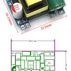 AC-DC 5V 700mA 12V 300mA 3.5W Isolated Switch Power Supply Module Buck Converter Step Down Module 220V turn 5V/12V