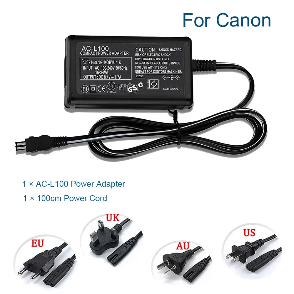 AC-L100C For Sony Camera AC-L10A L10B L15 L100C Power Adapter NX100 AX2000 MC2500 HXR-NX3 CCD-TRV228 TRV615 PC104 MVC-FD200