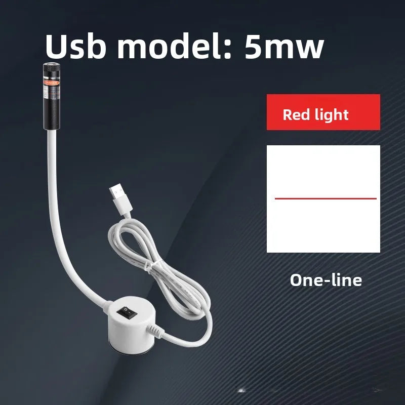 USB Red/Green Laser Positioning Light Infrared Working Lamp Cutting with Magnetic Base DC5V Line/Cross/dot Sewing Machine Supply
