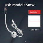 USB Red/Green Laser Positioning Light Infrared Working Lamp Cutting with Magnetic Base DC5V Line/Cross/dot Sewing Machine Supply
